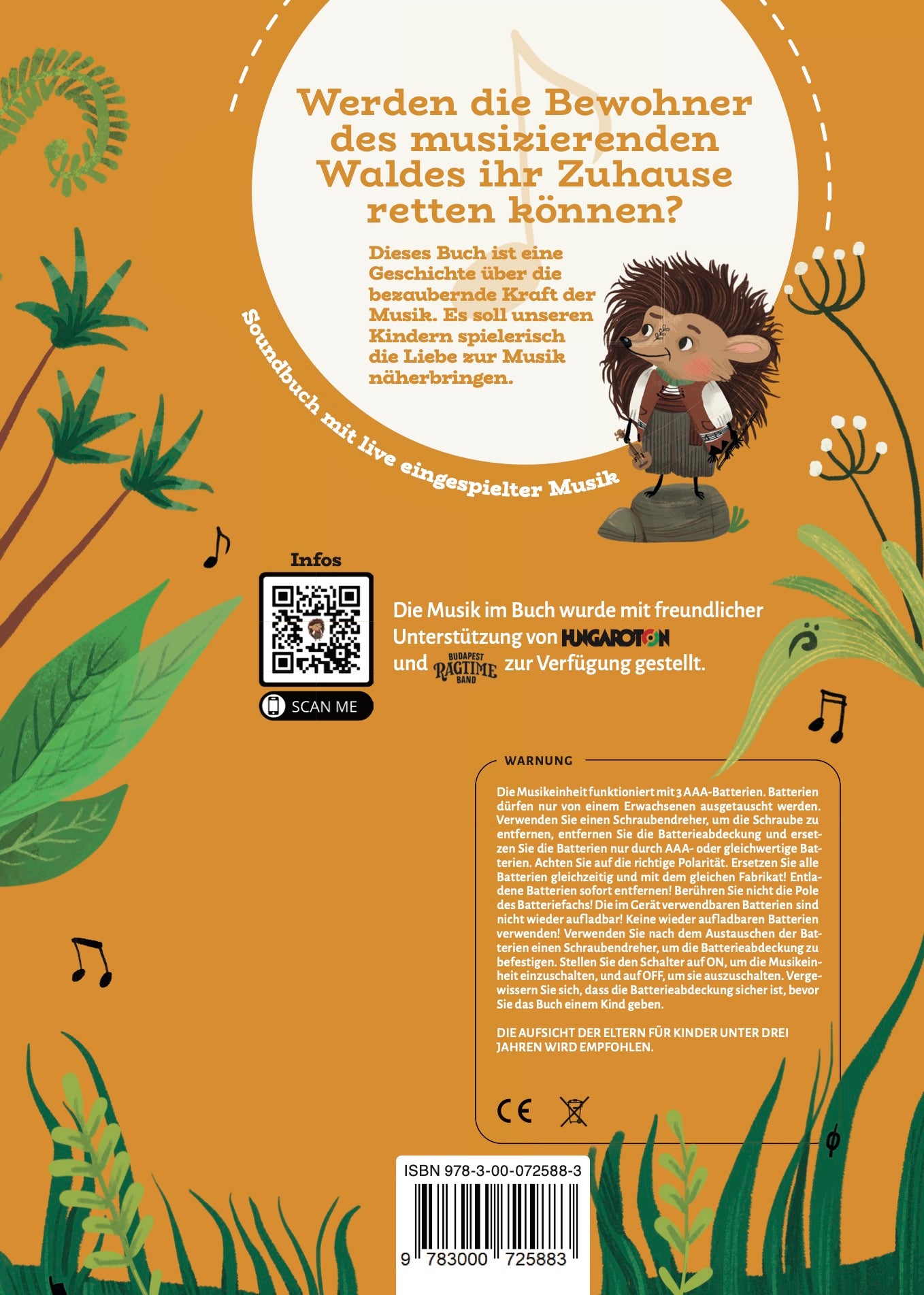 Soundbuch "Taktus und seine Freunde - die Rettung des Waldes" Cover Rückseite